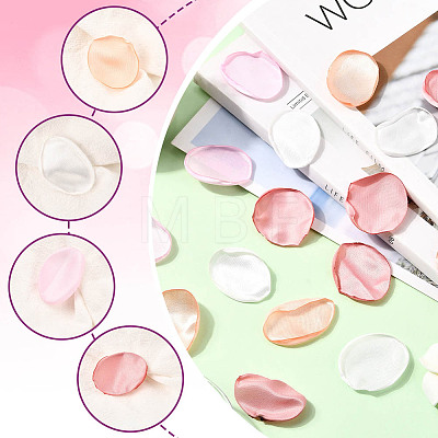 Polyester Artificial Rose Flower Petals AJEW-WH20067-107E-1