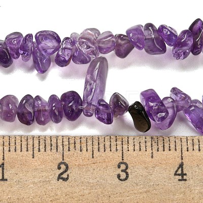 Natural Amethyst Beads Strands G-G0003-B44-1
