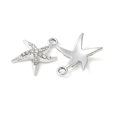 Alloy Crystal Rhinestone Pendants X-PALLOY-E775-16P-1