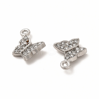 316 Surgical Stainless Steel with Crystal Rhinestone Pendants X-STAS-G305-05P-1