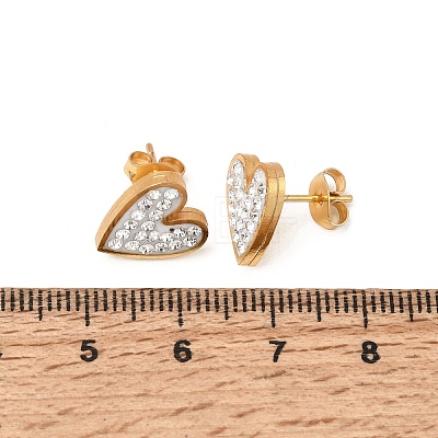304 Stainless Steel Stud Earrings SA-CBAF6AD-28G-1