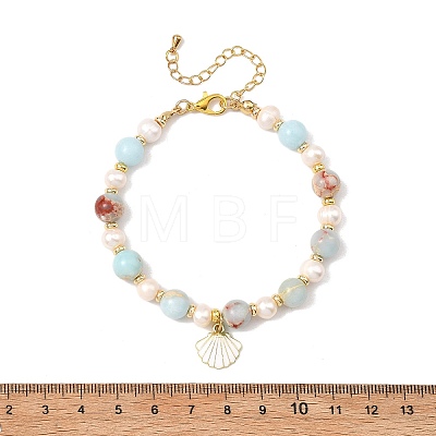 Alloy Enamel Charm Bracelets BJEW-JB13952-1