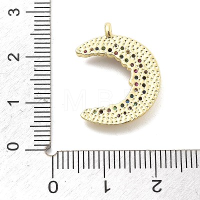 Brass Micro Pave Colorful Cubic Zirconia Pendants KK-L228-04G-1