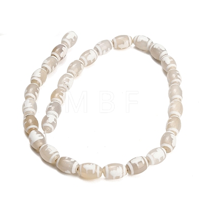Tibetan Style dZi Beads Strands GG-CBA4812-C03-8X12MM-1