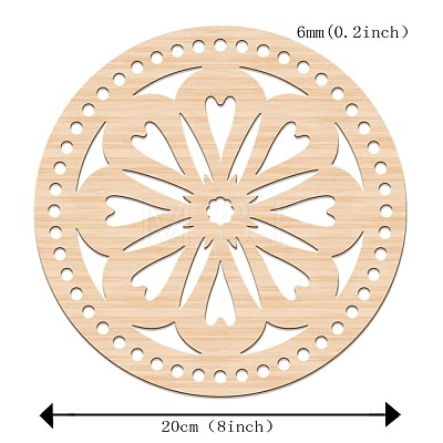 Basswood Basket Bottoms WOOD-WH0111-018-1