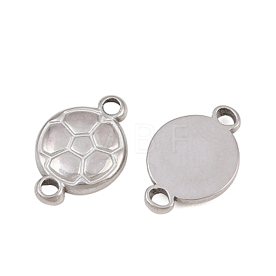 304 Stainless Steel Sports Ball Links Connector Charms STAS-Z203-10P-01-1