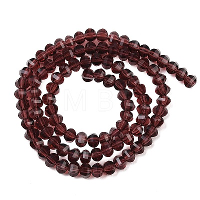 Transparent Glass Beads Strands GLAA-G125-01A-10-1