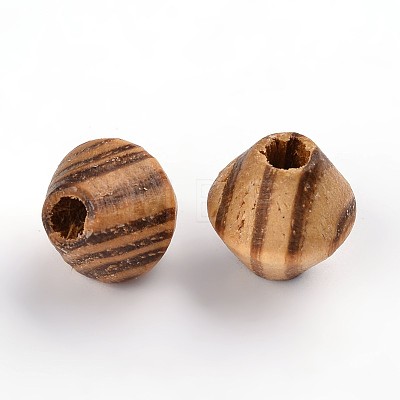 Undyed Natural Wood Beads X-WOOD-Q012-03A-LF-1