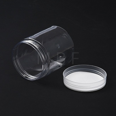 Transparent Plastic Jewelry Jar CON-TAC0007-02-1