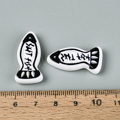 Printed Opaque Resin Beads RESI-N043-22C-1