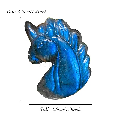 Natural Labradorite Carved Healing Unicorn Figurines PW-WG81184-01-1