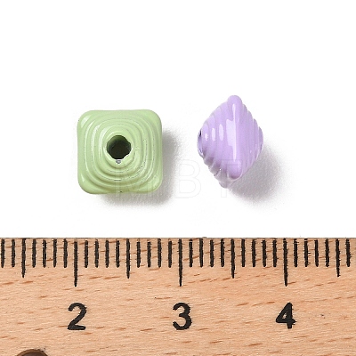 Spray Painted Alloy Beads PALLOY-R15-03-1