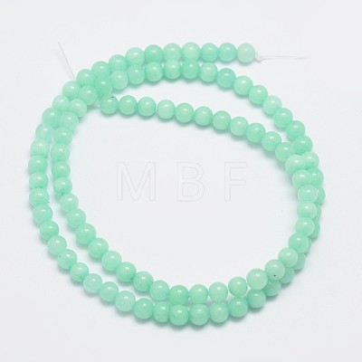 Natural Malaysia Jade Beads Strands X-G-A146-4mm-B06-1