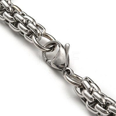 201 Stainless Steel Rope Chain Bracelets STAS-Z056-12P-1