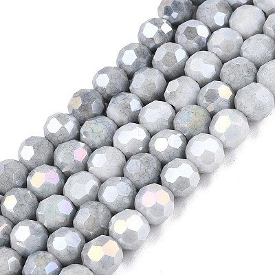 Anti-Tarnish Electroplate Glass Beads Strands EGLA-T021-6mm-15-15-1