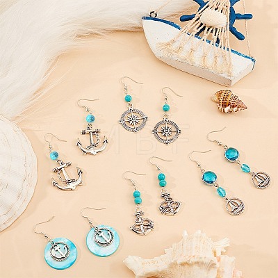DIY Navigation Themed Earring Making Kits DIY-SC0001-99-1