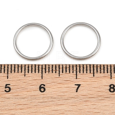 304 Stainless Steel Closed Jump Rings STAS-G393-06P-11-1