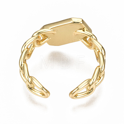 Brass Enamel Cuff Rings RJEW-N035-005-NF-1