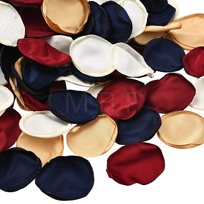 Polyester Artificial Rose Flower Petals AJEW-WH20067-107C-1
