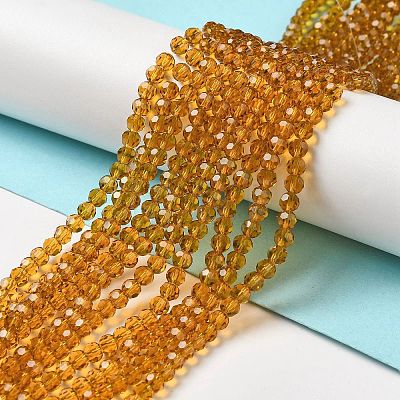 Transparent Glass Beads Strands EGLA-A035-T4mm-D04-1