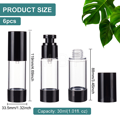 Empty Portable Plastic Airless Pump Bottles MRMJ-WH0075-67B-1