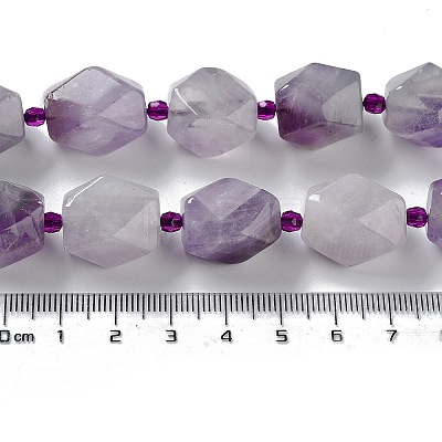 Natural Amethyst Beads Strands G-C182-19-02-1