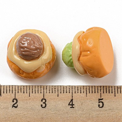 Opaque Resin Imitation Food Decoden Cabochons RESI-G099-05-1