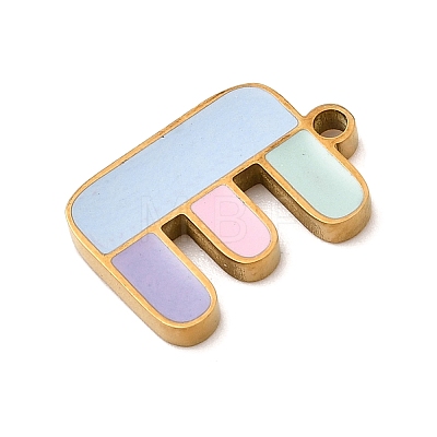 304 Stainless Steel Pendants STAS-K297-09E-G-1
