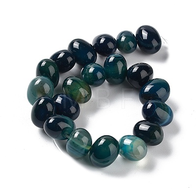 Natural Agate Beads Strands G-G021-03B-17-1