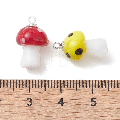 Handmade Lampwork Pendants PALLOY-JF05446-03-1