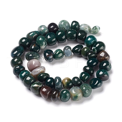 Natural Moss Agate Beads Strands X-G-I194-21-1