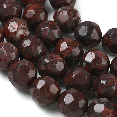Natural Brecciated Jasper  Beads Strands GG-CBA12F1-A03-10MM-1