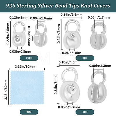 20Pcs 925 Sterling Silver Crimp Beads STER-BBC0009-62-1