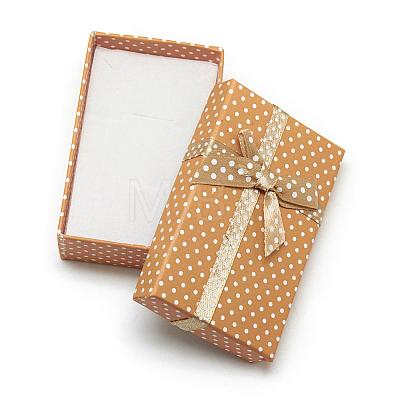 Cardboard Necklace Boxes with Bowknot and Sponge Inside CBOX-R012-1-1