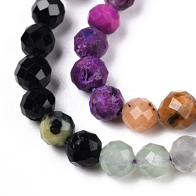 Natural Mixed Gemstone Beads Strands G-D080-A01-01-23-1