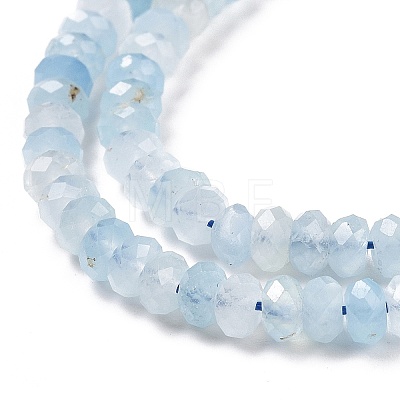 Natural Aquamarine Beads Strands G-H278-01B-1
