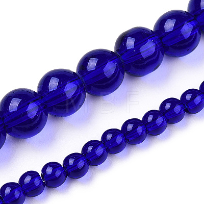 Transparent Glass Beads Strands X-GLAA-T032-T4mm-15-1