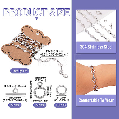 DIY Chain Necklace/Bracelets Kits DIY-TA0015-95P-1