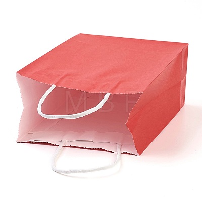 Pure Color Kraft Paper Bags LS-AJEW-G020-A-12-1
