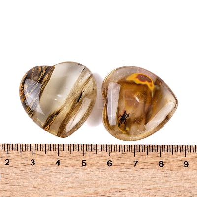 Synthetic Tigerskin Glass Healing Stones G-G020-01W-1