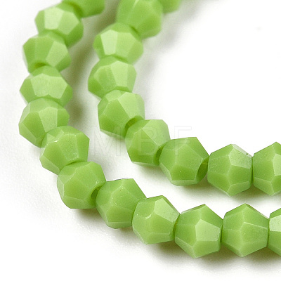 Opaque Solid Color Imitation Jade Glass Beads Strands EGLA-A039-P2mm-D21-1