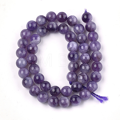 Natural Amethyst Beads Strands G-S333-8mm-020-1