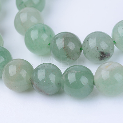 Natural Green Aventurine Beads Strands G-Q462-6mm-20-1