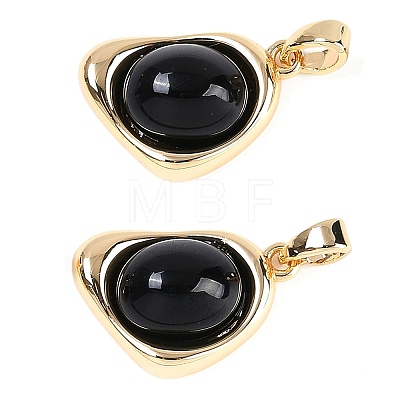 Black Glass Pendants KK-U043-52G-04-1