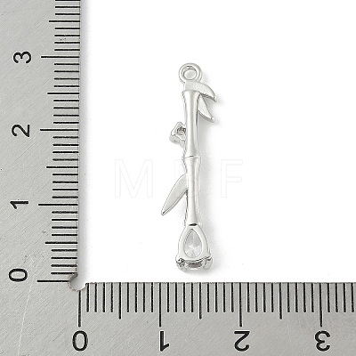 Brass Micro Pave Cubic Zirconia Pendants LS-KK-M326-13B-P-1