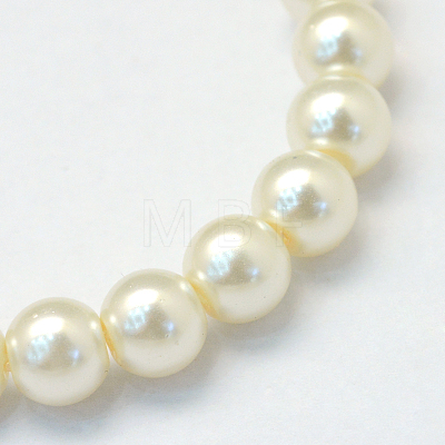 Baking Painted Glass Pearl Bead Strands X-HY-Q003-3mm-02-1
