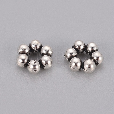 Tibetan Style Daisy Spacer Beads LFH267Y-NF-1