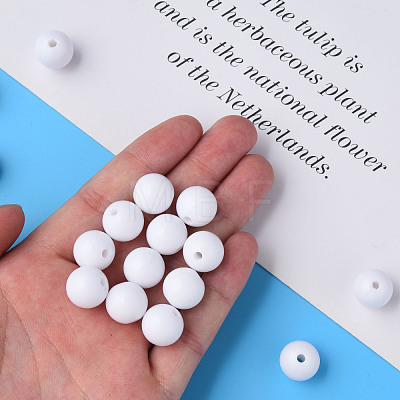 Opaque Acrylic Beads MACR-S370-C14mm-01-1