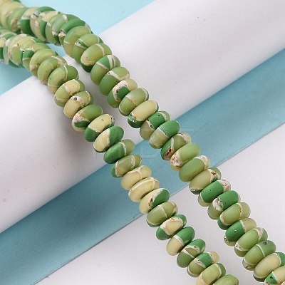 Handmade Polyester Clay Beads Strand CLAY-P001-04B-1