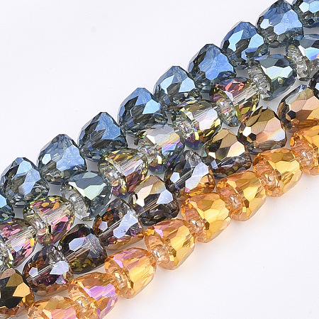 Electroplated Glass Beads EGLA-T016-01-1